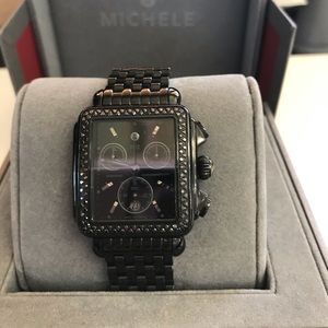 Michele Deco ChronographDiamond Watch w/box